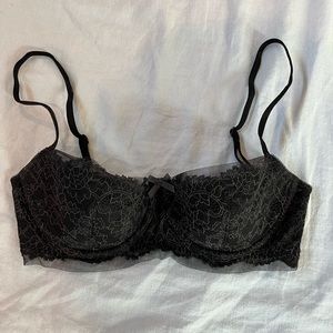 Victoria’s Secret Black Dream Angels Balconet Bra 32D